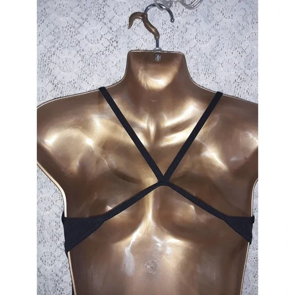 NWT Nike Sz S NESSA Black With White Swish Tank One Piece Swimsuit - Picture 6 of 11